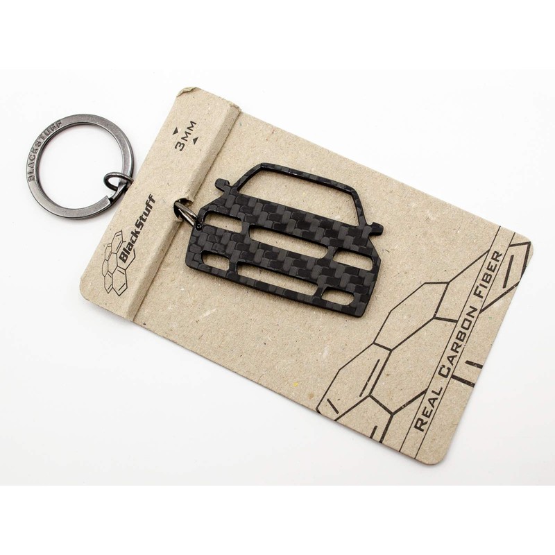 BlackStuff Carbon Fibre Keyring Compatible with A3 S3 8L 1996-2003,