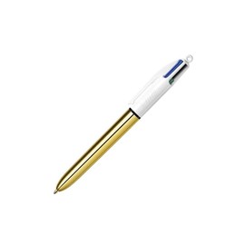 BIC 4Colours Shine Retractable Ballpoint Pen, Line Width: 0.32 mm, Pack of 1