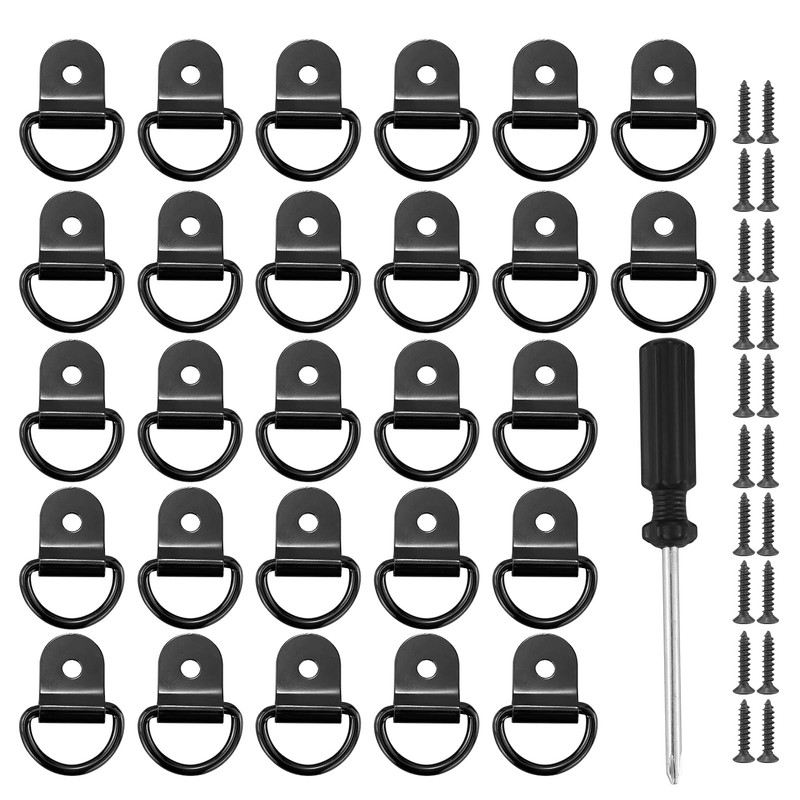 AMANDELIZABE Pack of 22 D Construction Ring Lashing Eyelets Stainless