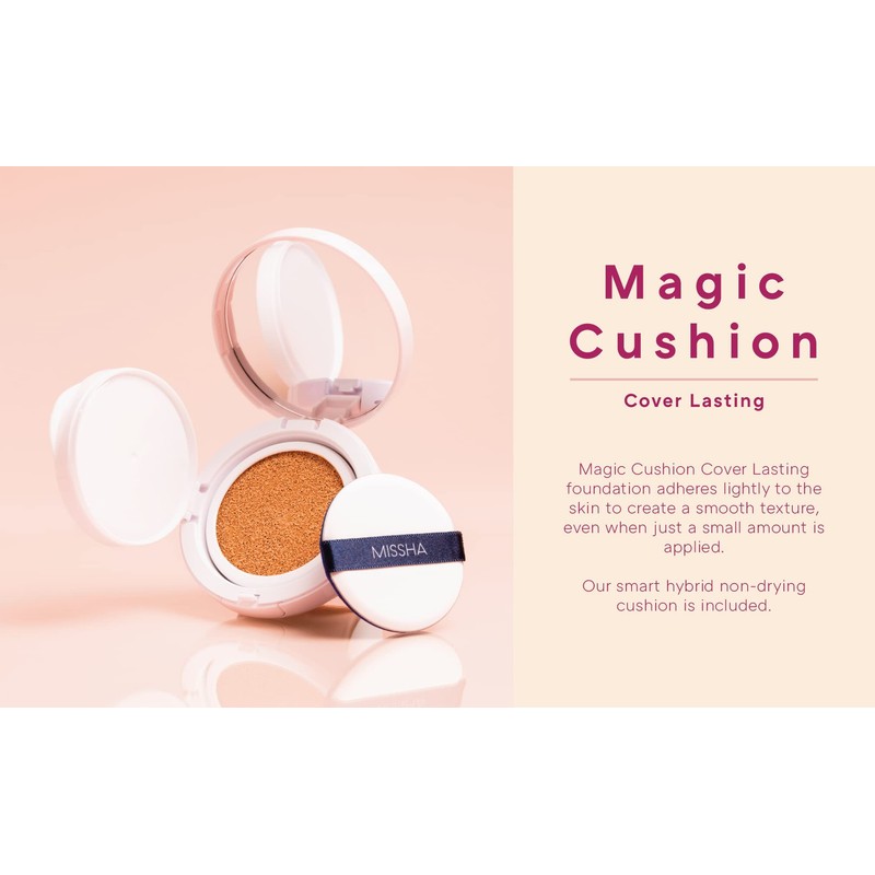 Missha Magic Cushion Cover Lasting Foundation SPF50+/PA+++, 23 Natural Beige