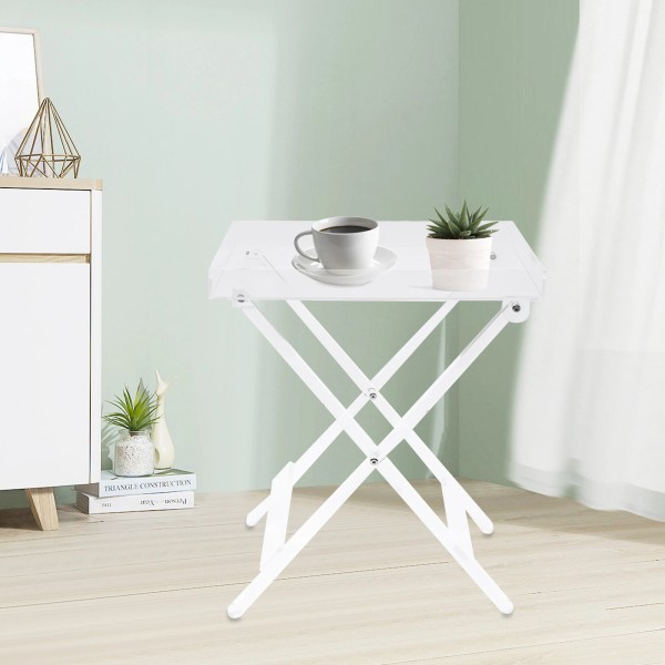 Unbranded Foldable Table Acrylic Transparent Table Sofa Snack Coffee Laptop