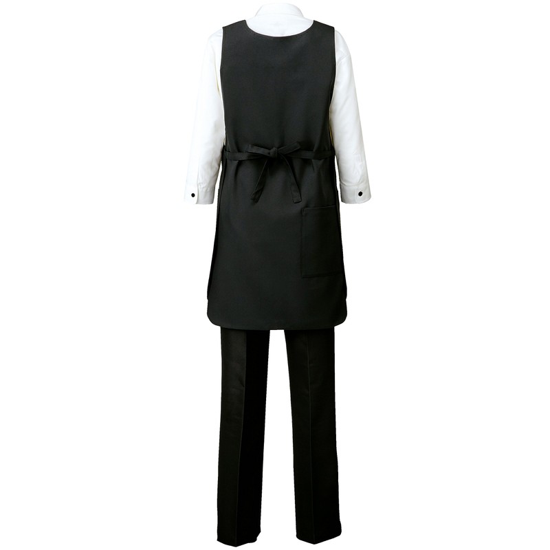 Albe T6880 Women's Work Clothes for Food and Service, Black