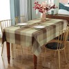 Rectangle Tablecloth 52 x 70 Inch Checkered Table Cloths Spillproof