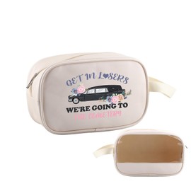 PWHAOO Funeral Director Gift We’re Going To The Cemetery Makeup Bag Mortician Cosmetic Bag Funeral Home Manager Gift (The Cemetery TM)