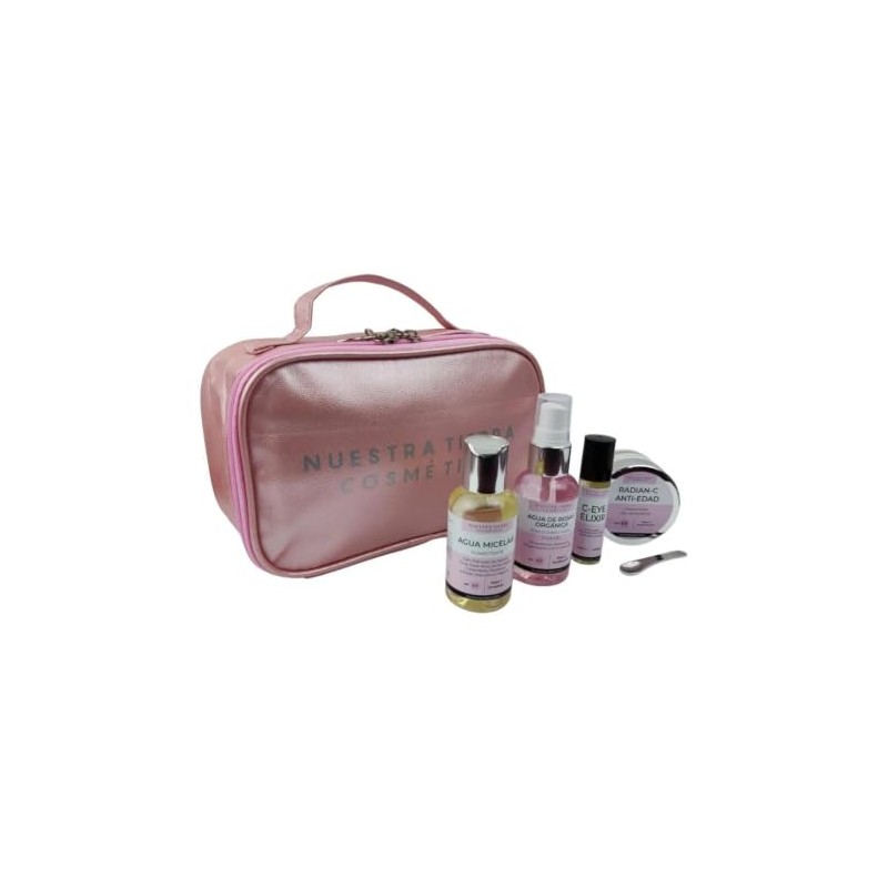 Nuestra Tierra Cosmética Kit Ritual Rejuvenecedor 4 Pasos, Agua Micelar,