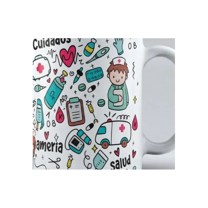 15 Tazas Enfermería Enfermeros Punto Zu