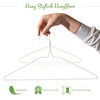 HangBros | 50-Pack of Sleek 18-Inch 14.5-Gauge Metal Hangers |