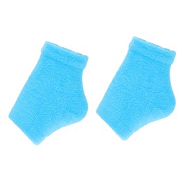 Beavorty 1pair Moisturizing Gel Heel Socks Essential Oil Comfortable Foot Care Tool Reusable Overnight Socks for Dry Cracked Heels Friends Family Fits