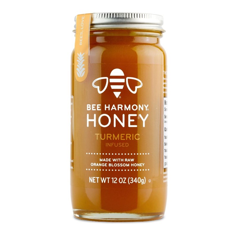 Bee Harmony Turmeric Infused Honey, 12 OZ, Pack of 2
