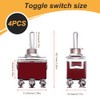 weideer weideer 4Pcs Waterproof Momentary Toggle Switch 12V 30A (ON)-Off-(ON)