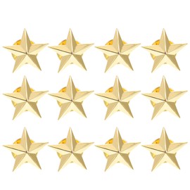 GALPADA Pack of 12 Star Pins Golden Pin Golden Star Pins For The, Zinc, No gemstone