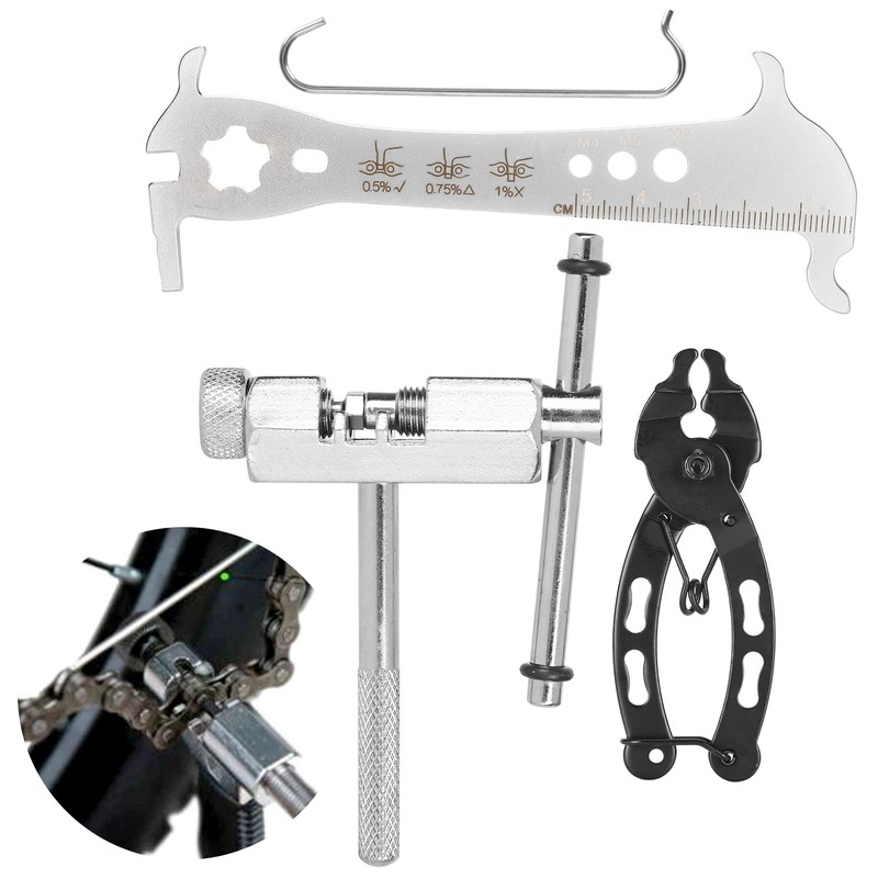 Bike Chain Plier Cutter Checker Repair Tool Kit Quick Detachable