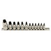Laser 5521 Stubby Star Socket Bit Set 1/4"D, 3/8"D, 1/2"D