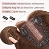 Hairro Human Hair Toppers Real Hair, Clips in 100% Human
