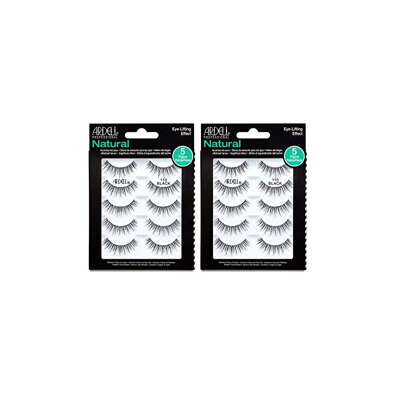 Ardell False eyelashes #110 Black, 5 Pairs x 2 Packs