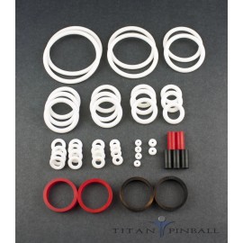 Titan Pinball Universal Pinball Machine Rubber Ring Kit - Titan Competition Silicone - PURPLE