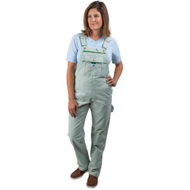 Liberty Womens Washed Duck Bib Overalls, Frosted Sage, 2X-Large