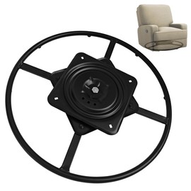 Racfenick Recliner Swivel Ring Base Replacement with Plate,Heavy Duty Furnitures Sofa Chair Swiveling Bottom Parts (24 inch)