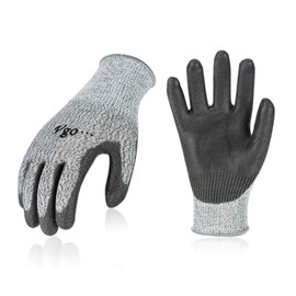 [Vgo...] Blade-proof Gloves, Anti-slip, Cut Resistant Gloves, Anti-Cut, Anti-Cut, Work Gloves, Safety Gloves, Cut-Resistant Gloves, For Work, Cut Prevention, Glass Industry, Disaster Prevention, Rescue, Cut-Resistant, EN388 Level 3 (M, Gray, SK2131-G)
