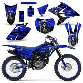 Wholesale Decals MX Dirt Bike Graphics kit Sticker Decal Compatible with Yamaha TTR230 2005-2016 - Reaper V2 Blue
