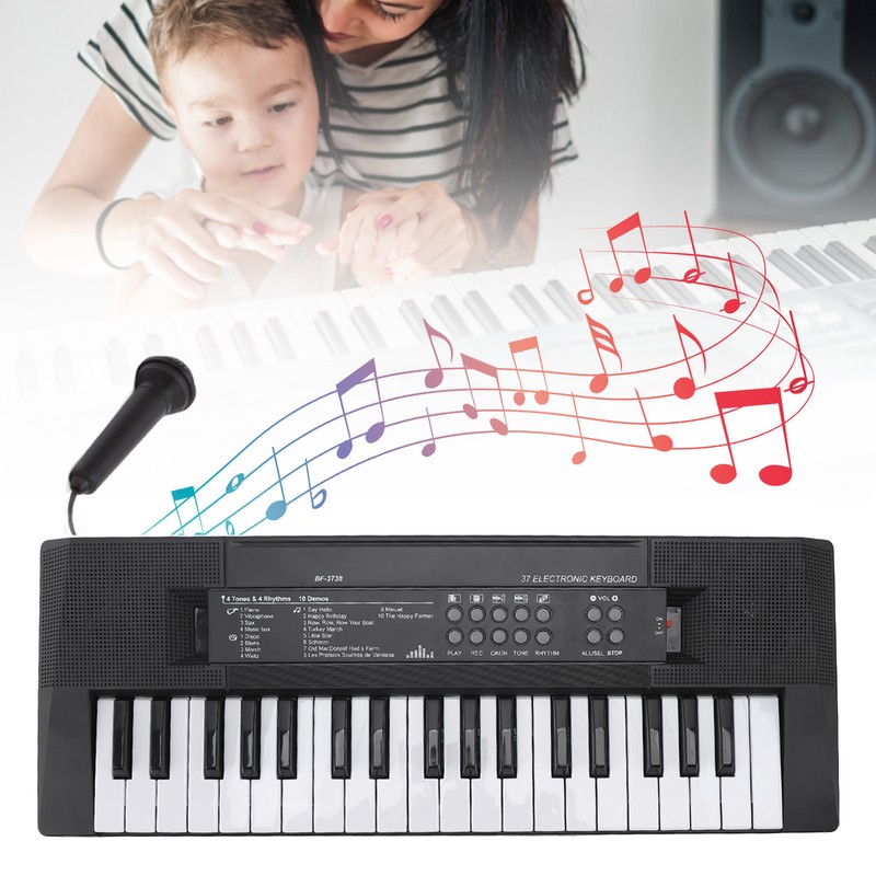 Kids Piano Keyboard 37 Keys Portable Electronic Keyboard Early Educational