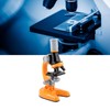Kids Microscope Set 100x 400x 1200x Magnifications Angle Adjust LED