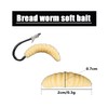 Worms for Fishing Soft Lures - Smelling Artificial Maggots for