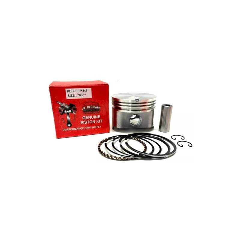 Lil Red Barn Chrome Piston Kit Compatible with Kohler K341