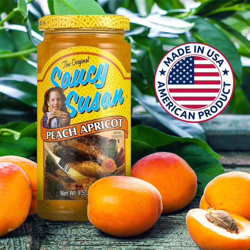 Saucy Susan Peach Apricot ORIGINAL Sauce 9.5 oz Jar –