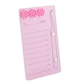 Paleta de Pestañas, Acrílico 2 Orificios de Succión Magnéticos Soporte de Extensión de Pestañas para Pestañas Postizas para Instituto de...           