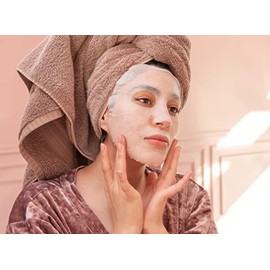 Kit de 8 Mascarillas Faciales Sheet Tela, Extracto Natural de Fruta Aguacate Granada Coco y Maracuya, Aditivos Free, Skin Care Mascarilla Facial Hidra