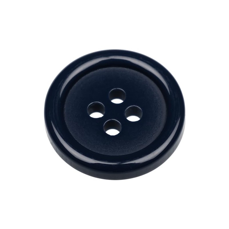 Pack of 12 Dark Navy Blue Sew on 18mm Round