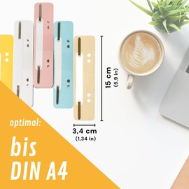 perfect line - 250 cardboard filing strips - briefcase made of recycled cardboard, 5 colours - filing strips made in Germany - blue angel certified