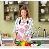 BGBDEIA Cow Pink Apron for Women Men, Adjustable Apron Cooking