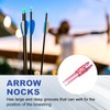 PATIKIL Archery Arrows Nocks 4.2mm, 12 Pack Plastic Insert Arrow