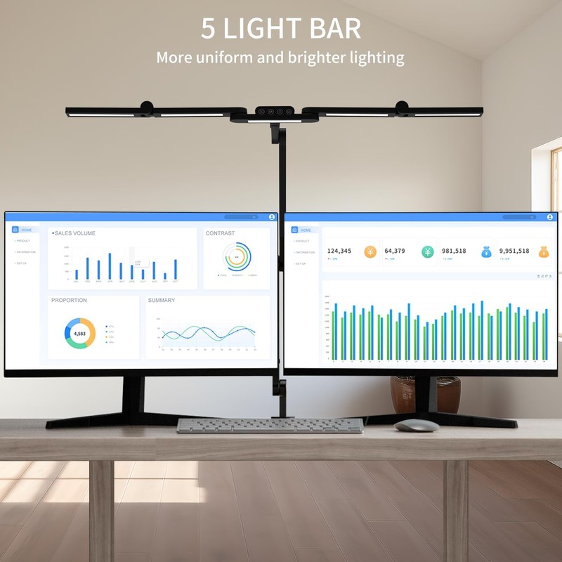 EPABINA Architect Desk Lamp with 5 Light Bars for Home
