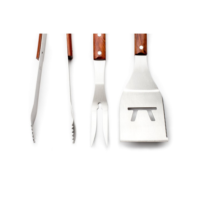 Outset QB00 BBQ, 1 EA, Rosewood 3 Piece Tool Set