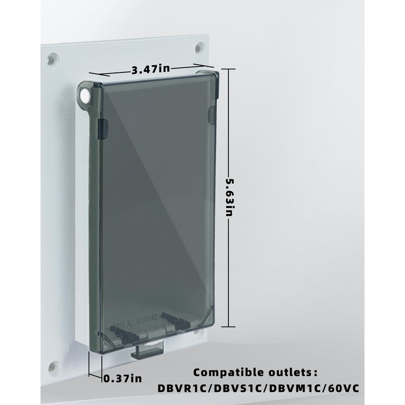 Electrical Box Replacement Cover, DBVC-1 Extra Duty Replacement for All-Weather
