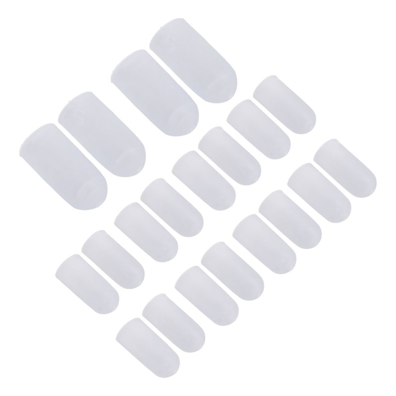 10 Pairs Toes Protector Soft Silicone Prevent Friction Different Size