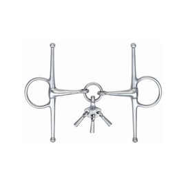 Shires Equestrian - Full Cheek Snaffle With Keys - S/steel - Size: 41/2