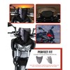 LUXEMOTO Windshield for kawasaki Z500 2024 2025, Dark Tinted Front