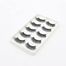 5 Pairs 20MM False Eyelashes Wholesale Makeup Eyelashes Extension 3D Fluffy Volume Dramatic Faux Mink Eyelashes (8044)