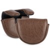 Golf Mallet Putter Covers, Magnetic Closure Brown Premium Leather Mallet