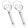 2pcs Round Handle Ring Mixer Dough Mixer Stainless Steel Mixer