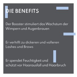 Augenmanufaktur Lash & Brow Booster - Eyelash and Eyebrow Serum - Promotes the Appearance of Longer, Stronger and Fuller Eyelashes and Eyebrows