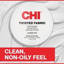 CHI Twisted Fabric, Moisturizing Styling Paste For Sculpting & Molding Hair, Creates A Brilliant Finish, Sulfate, Paraben, & Cruelty-Free, 2.5 Oz