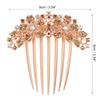 VOCOSTE Women's Rhinestone Inlaid Flower Hair Comb Hairpin Hair Accessories