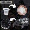 3 Pcs Black Tattoo Cup Holders with 300 Tattoo Ink