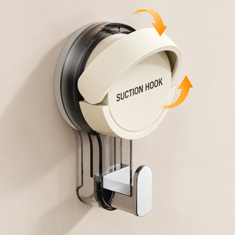 Suction Cup Wall Hooks for Home Organization – Reusable No-Drill
