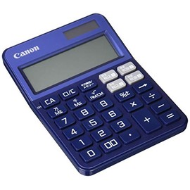 Canon KS-125WUC-BL Colorful Calculator, Antibacterial Specification, Indigo Blue (12 Digit / Mini Tabletop Size, w/ Tax Function)